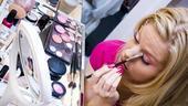 Megan Hilty backstage – eye makeup