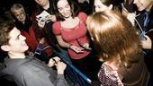 Next to Normal stage door – Tveit with groupies