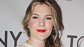 Merchant of Venice nominee Lily Rabe in a Prabal Garung dress and Lorraine Schwartz jewelry.