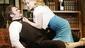 Marc Kudisch as Franklin Hart Jr. and Megan Hilty as Doralee Rhodes in 9 to 5.