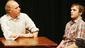 Ken Marks as Editor Webb and James McMenamin as George in Our Town.