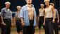 Danny Burstein as Luther Billis and cast&nbsp;in South Pacific.