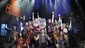 The cast of the national tour of Rock of Ages.