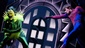Patrick Page as Green Goblin and Reeve Carney as Peter Parker in Spider-Man: Turn Off the Dark.