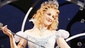 Chandra Lee Schwartz as Glinda in Wicked.