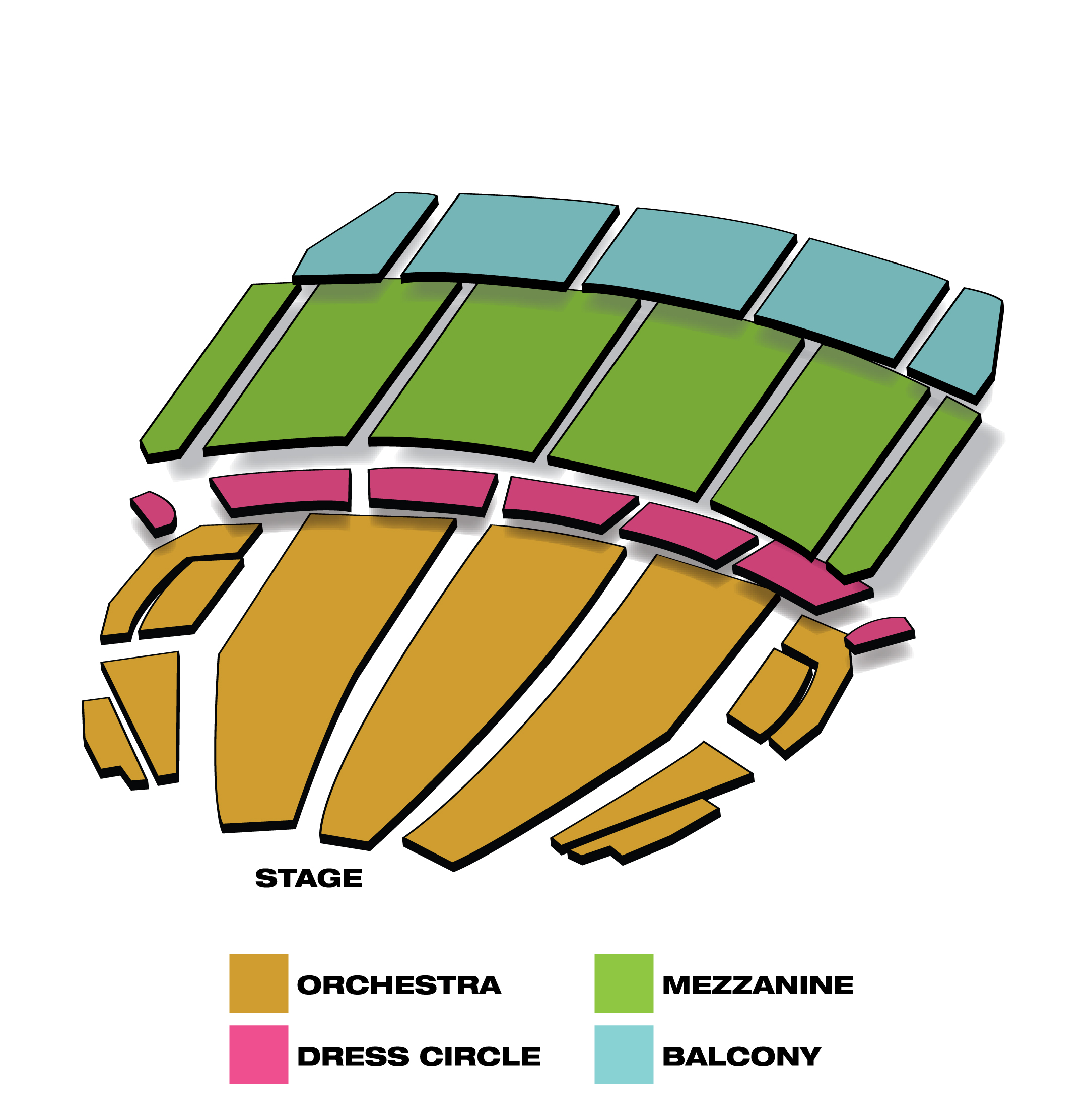 Seatmap for Billy Elliot the Musical